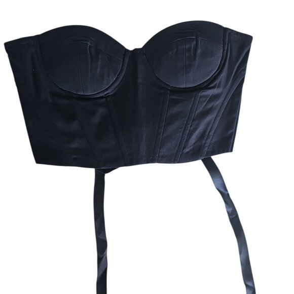 Navy corset top - Picture 1 of 3